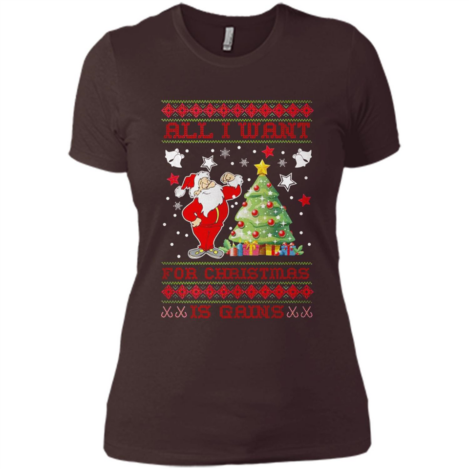 All I Want For Christmas Is Gains Christmas Tree Santa Claus