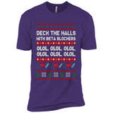 Nurse Christmas Deck The Hall Beta Blockers Sweatshirt - Premium Short Sleeve T-Shirt