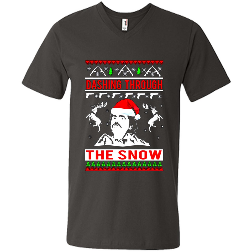 Narcos dashing through the snow Christmas sweatshirt PINGPONG
