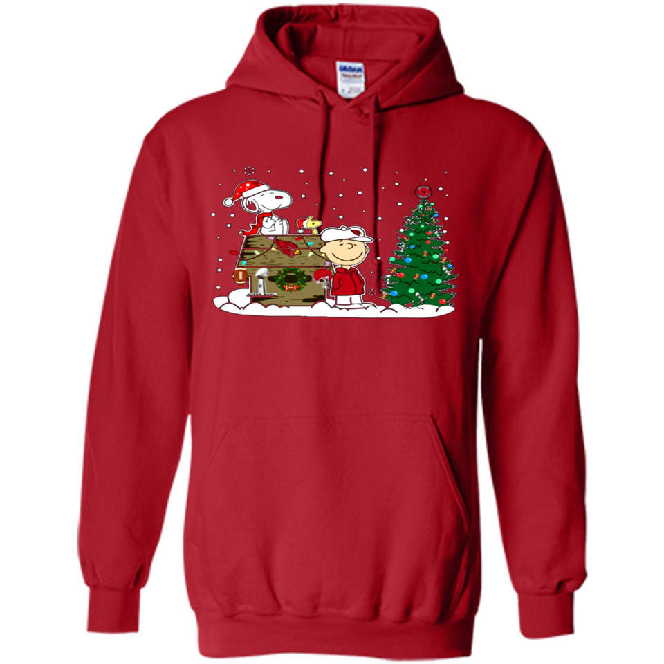 Arizona Cardinals Snoopy The Peanuts Movie Christmas Football Super Bowl pingpong - Hoodie