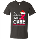 My Christmas Wish Is A Cure Breast Cancer Awareness sweater PINGPONG
