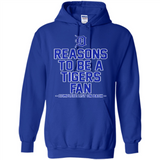 Reasons to be a Detroit Tigers Fan Complete List on Back - Hoodie