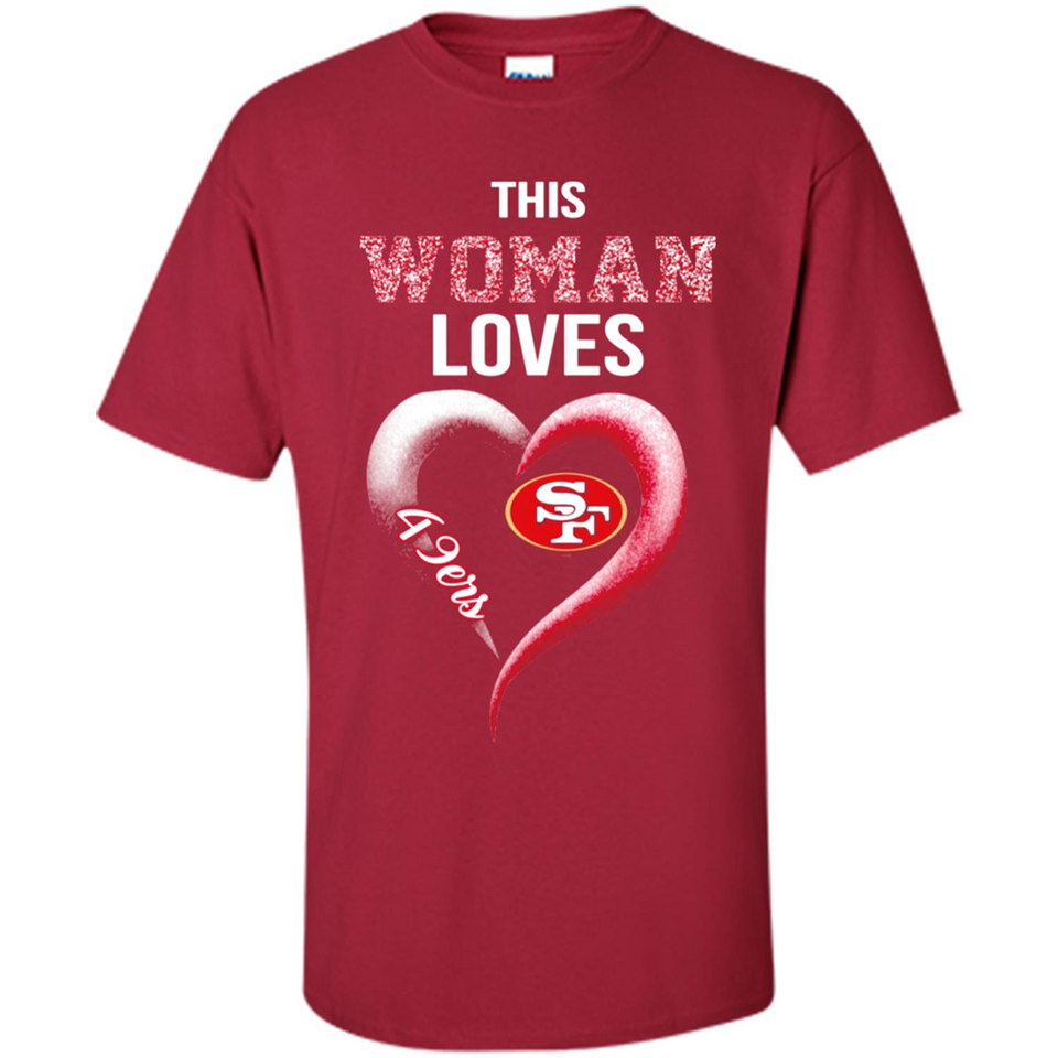 This Woman love 49ers NFL football team - Shirt