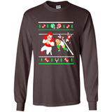 Santa vs Deer Football Ugly Christmas PINGPONG