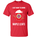 I Just Want To Drink Hot Chocolate & Watch Toronto Maple Leafs Ugly Christmas Sweater PINGPONG