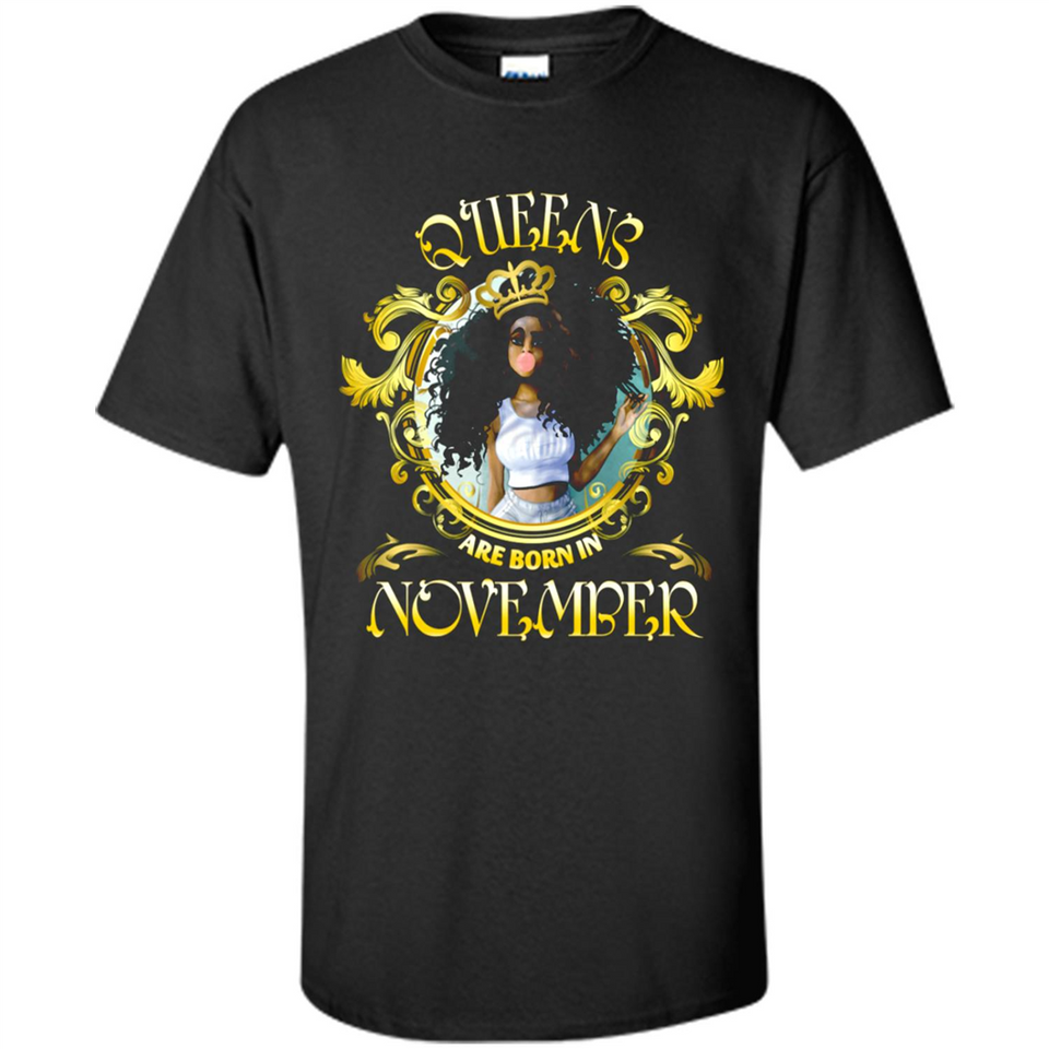 Queens Are Born In November Gold Girl