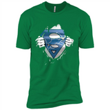Detroit Lions And Superman Fans - Premium Short Sleeve T-Shirt