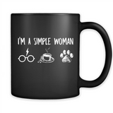 I’m Simple Woman Like Harry Potter, Coffee and Dog