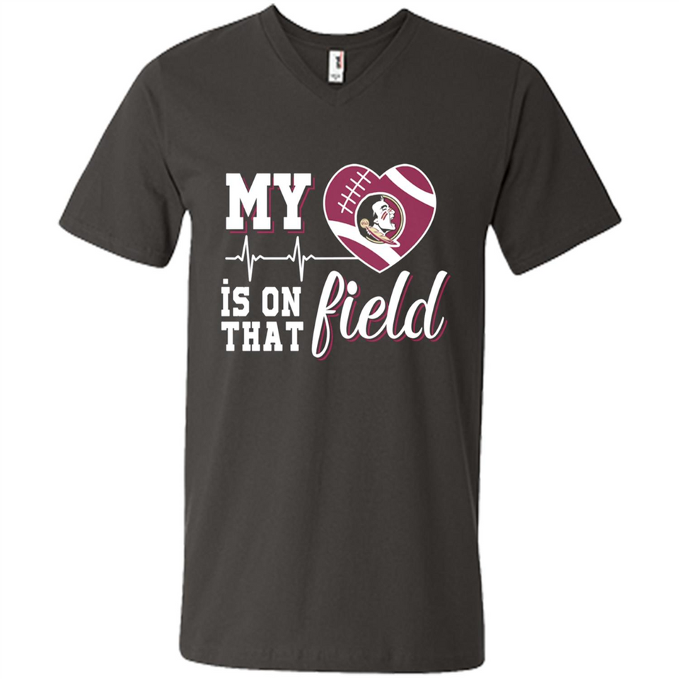 Florida State Seminoles Football My Heart is on that Field - Men's V-Neck