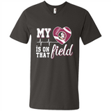 Florida State Seminoles Football My Heart is on that Field - Men's V-Neck