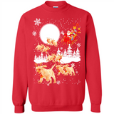 Christmas Santa Golden Retriever Sleigh For Labrador Retriever