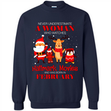 Never Underestimate A February Woman Watches Hallmark Movies Sweatshirt PINGPONG