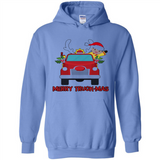 Merry Truck-Mas Christmas Fire Truck Cute Reindeer Sporty - Hoodie