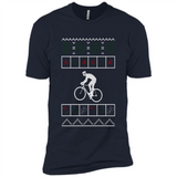 Christmas Ugly Sweater Cycling - Ugly Christmas Sweater - Premium Short Sleeve T-Shirt