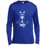 Charlotte Hornets Halloween The Nightmare Before Christmas - Canvas Long Sleeve T-Shirt