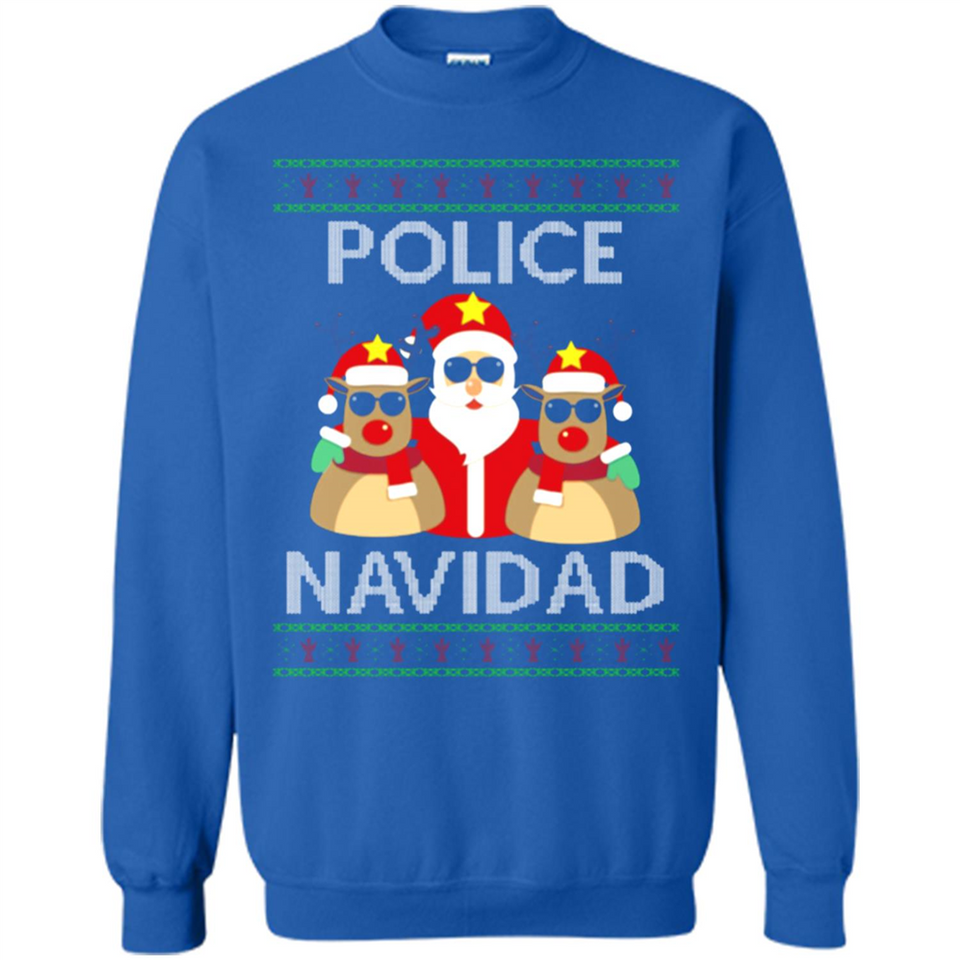 FUNNY POLICE NAVIDAD T-SHIRT Santa Christmas Party - Sweatshirt