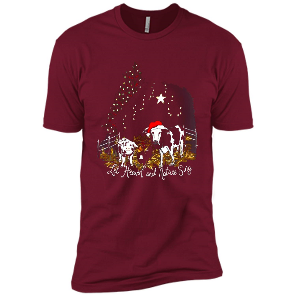 Let Heaven And Nature Sing Christmas Sweater PINGPONG - Premium Short Sleeve T-Shirt