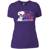 Snoopy loves NBA Cleveland Cavaliers - Ladies' Boyfriend T-Shirt