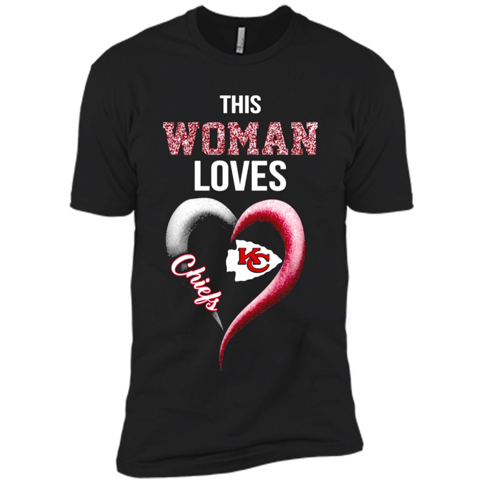 This Woman love Chiefs NFL football team - Premium Short Sleeve T-Shirt