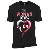 This Woman love Chiefs NFL football team - Premium Short Sleeve T-Shirt