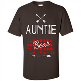 Aunt Shirt Buffalo Plaid Family Camp Bear Tee - Shirt