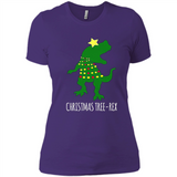 Christmas Tree Rex - Ladies' Boyfriend T-Shirt