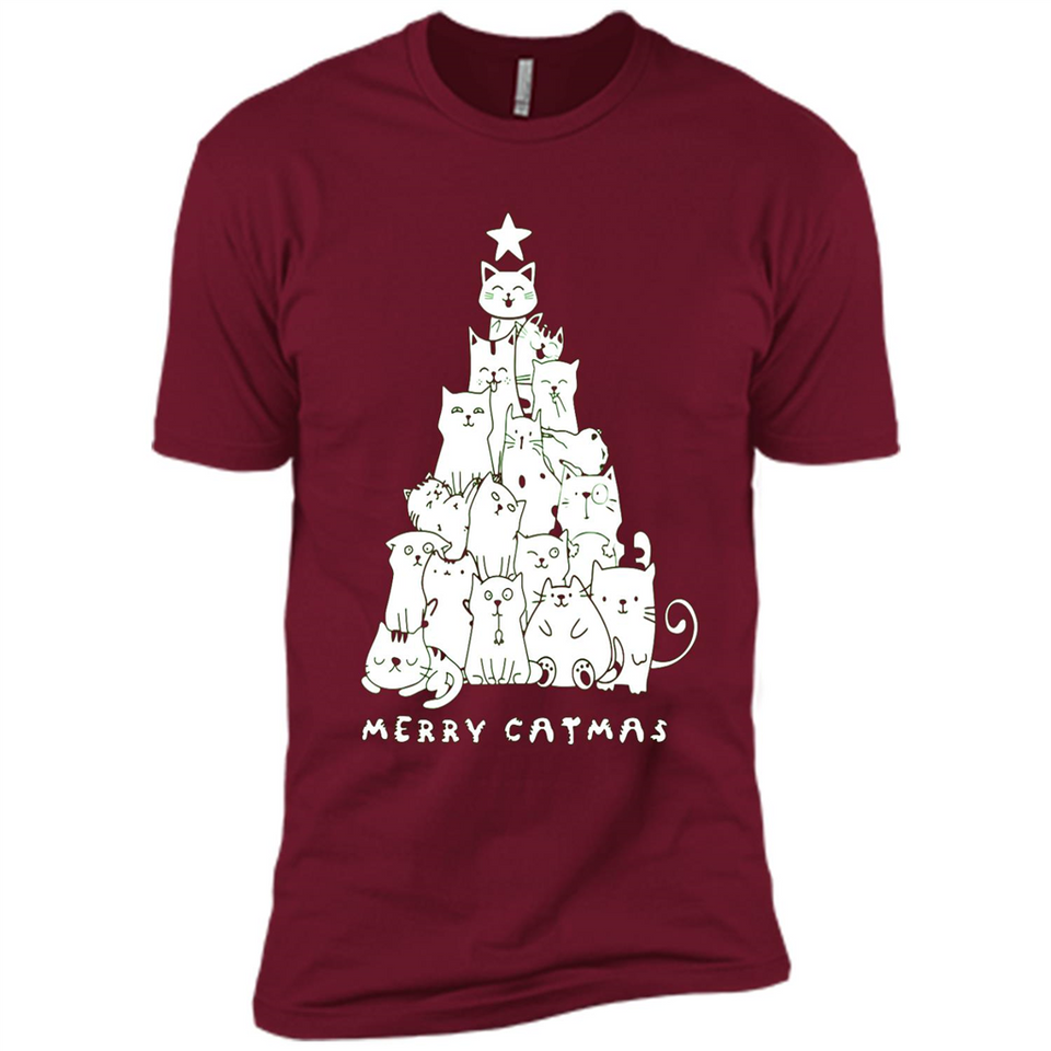 Merry Catmas - Merry Christmas Cat Lover Mug PINGPONG - Premium Short Sleeve T-Shirt