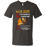 Know I'm on fire let me finish this weld shirt Sweatshirt - Men's V-Neck