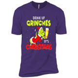Drink Up Grinches it_s Christmas - Merry Xmas Sweatshirt - Premium Short Sleeve T-Shirt