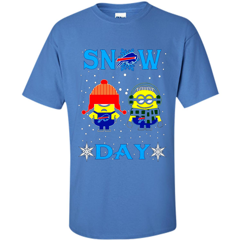 Snow Day Shirt For Buffalo Bills Vs Minion Fans pingpong