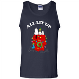 Peanuts By Schulz Snoopy Young Men_s Christmas SweatShirt - Tank Top