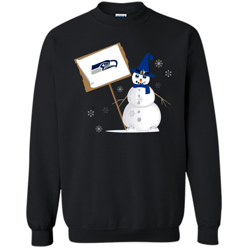 Seattle Seahawks Snowman Funny