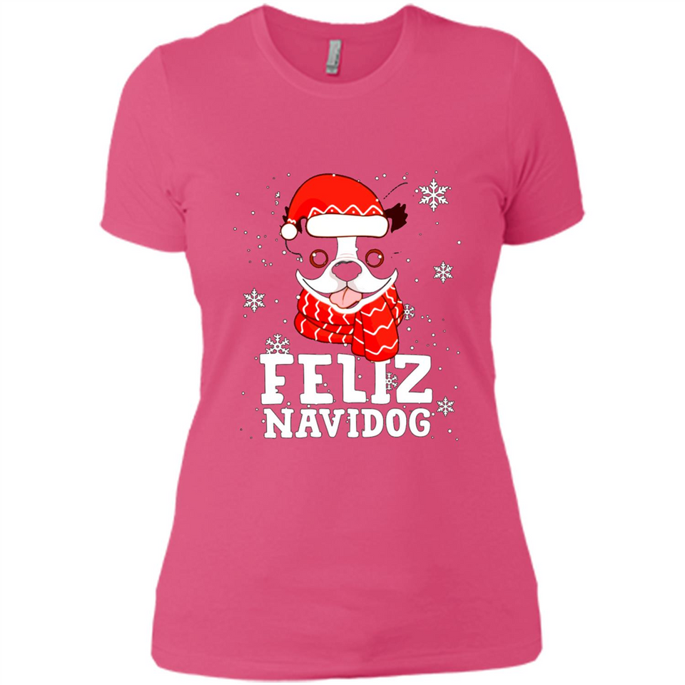 Feliz Navidog Boston Terrier Dog Ugly Xmas Sweater PING PONG