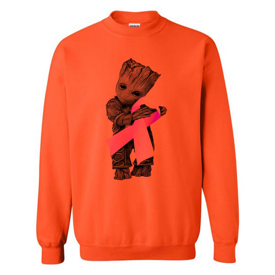 Groot Hug Breast Cancer - Sweatshirt