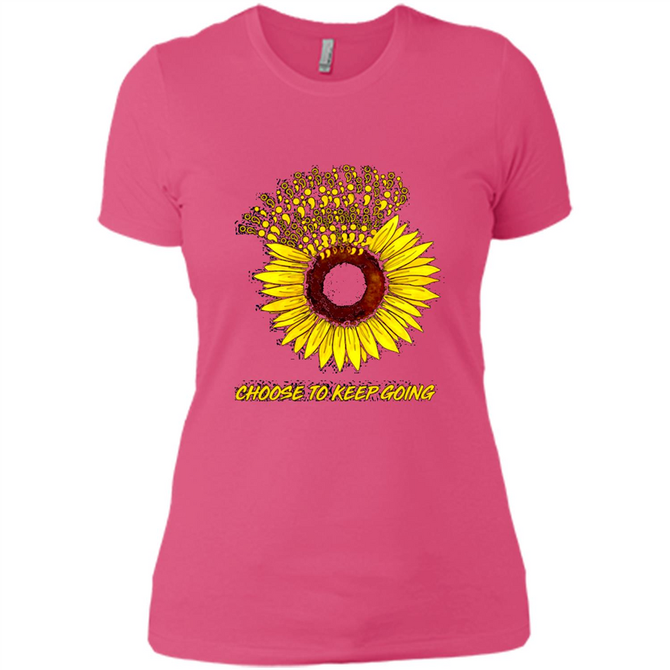 Semicolon Sunflower choose to keep going PINGPONG