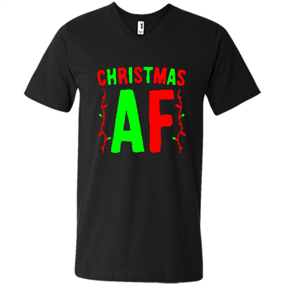 Christmas Ugly Sweater Christmas AF - Men's V-Neck