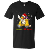 Funny Santa Christmas Chicken Shirt - Merry Chickmas - Men's V-Neck