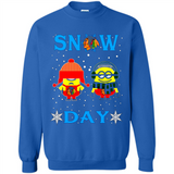 Snow Day Shirt For Chicago Blackhawks Vs Minion Fans pingpong