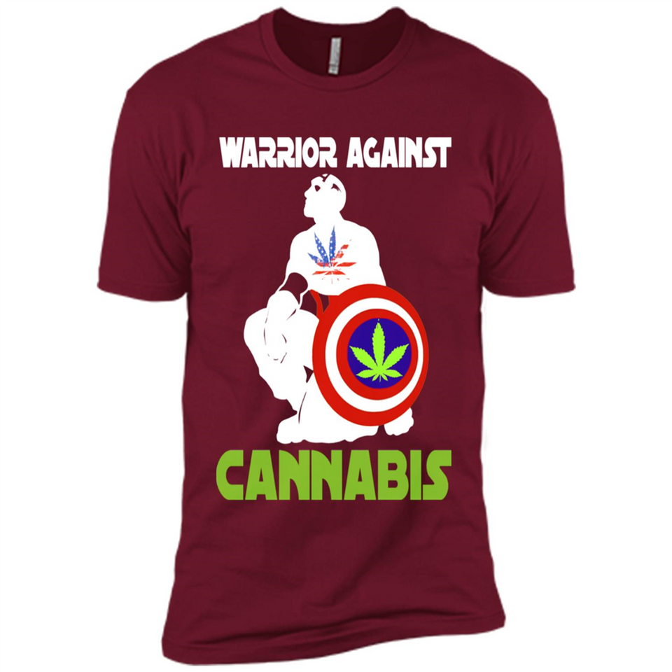 warrior against cannabis - Premium Short Sleeve T-Shirt