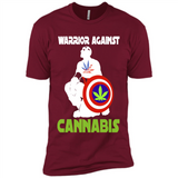 warrior against cannabis - Premium Short Sleeve T-Shirt