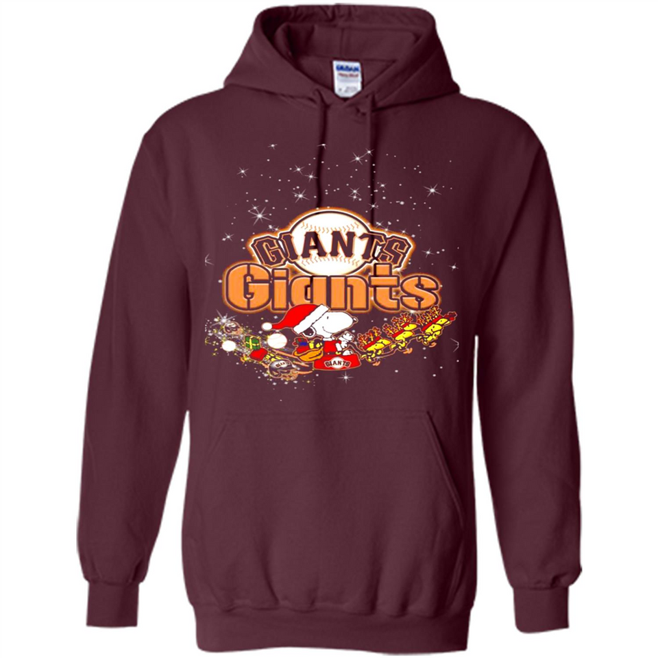Snoopy Christmas San Francisco Giants - Hoodie
