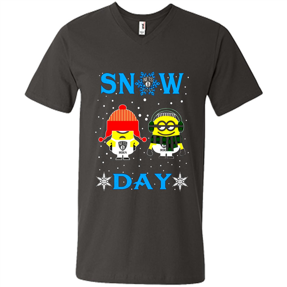 Snow Day Shirt For Brooklyn Nets Vs Minion Fans pingpong