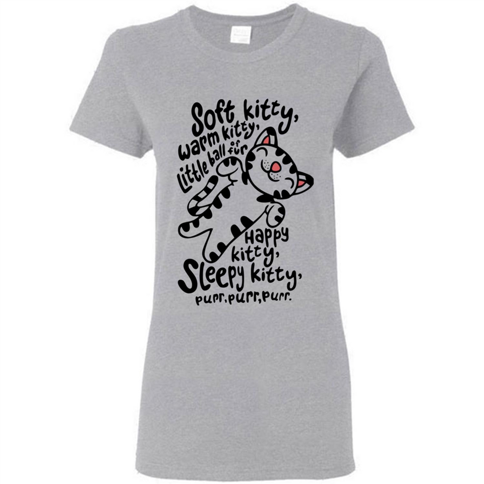 Soft kitty warm kitty little ball of fur - Ladies Short-Sleeve
