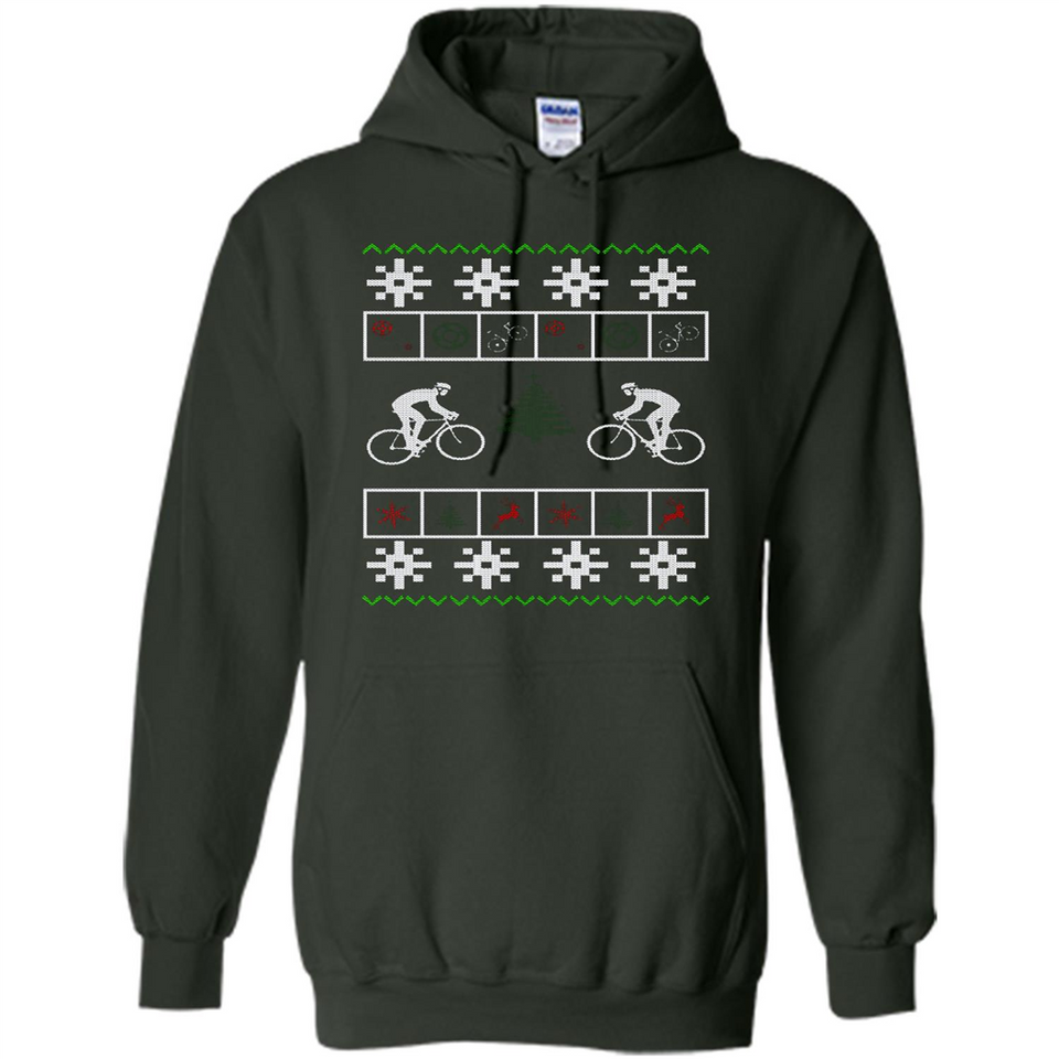 Christmas Ugly Sweater Cycling - Best Ugly Christmas Sweater - Hoodie