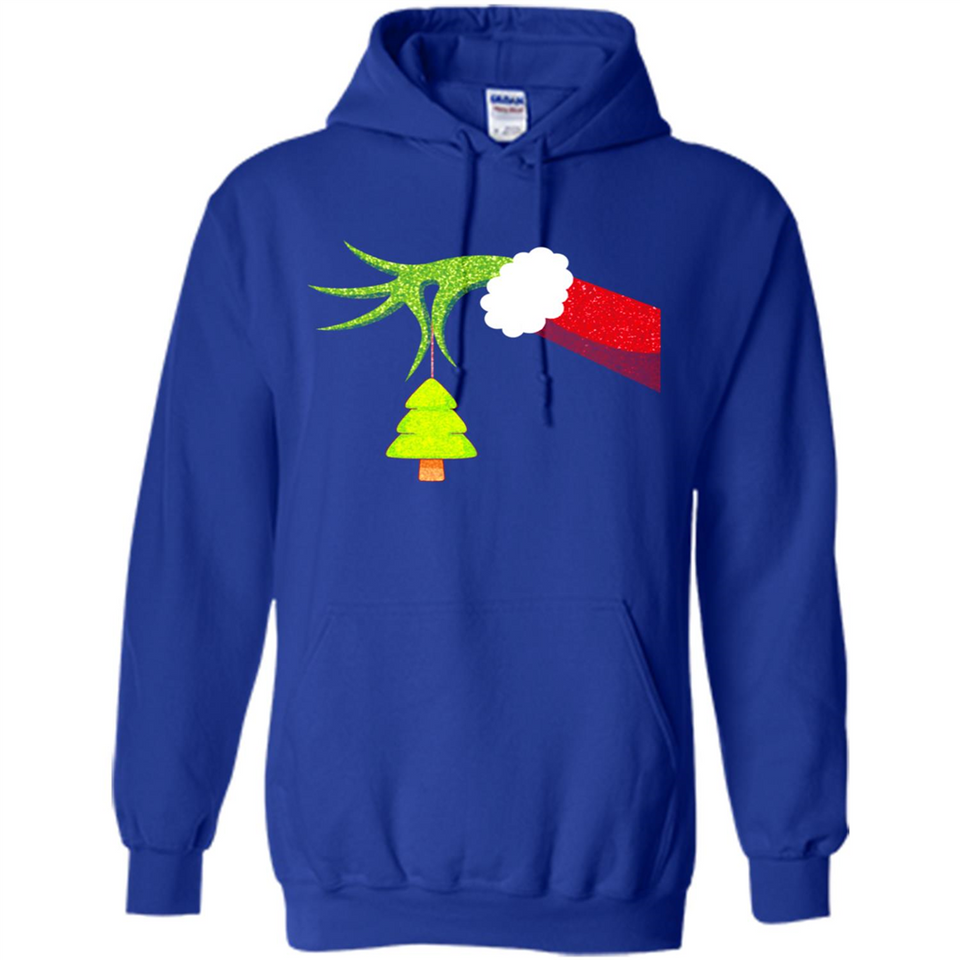 Funny Grinch Hand Holding Christmas Tree Ornament Christmas PING PONG