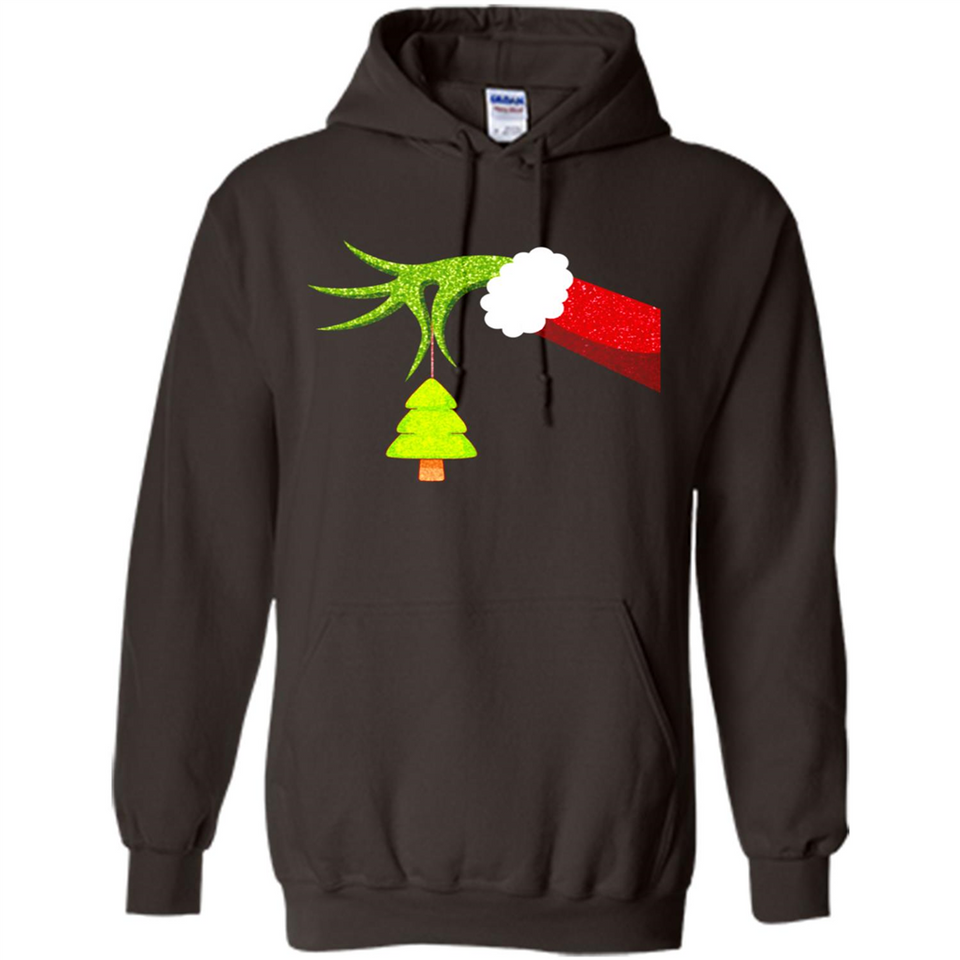 Funny Grinch Hand Holding Christmas Tree Ornament Christmas PING PONG