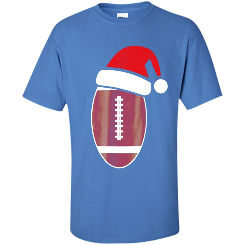 Christmas Football Shirt - Football Santa Hat Christmas