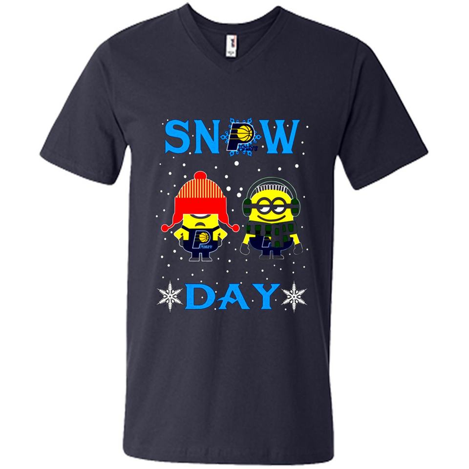 Snow Day Shirt For Indiana Pacers Vs Minion Fans pingpong