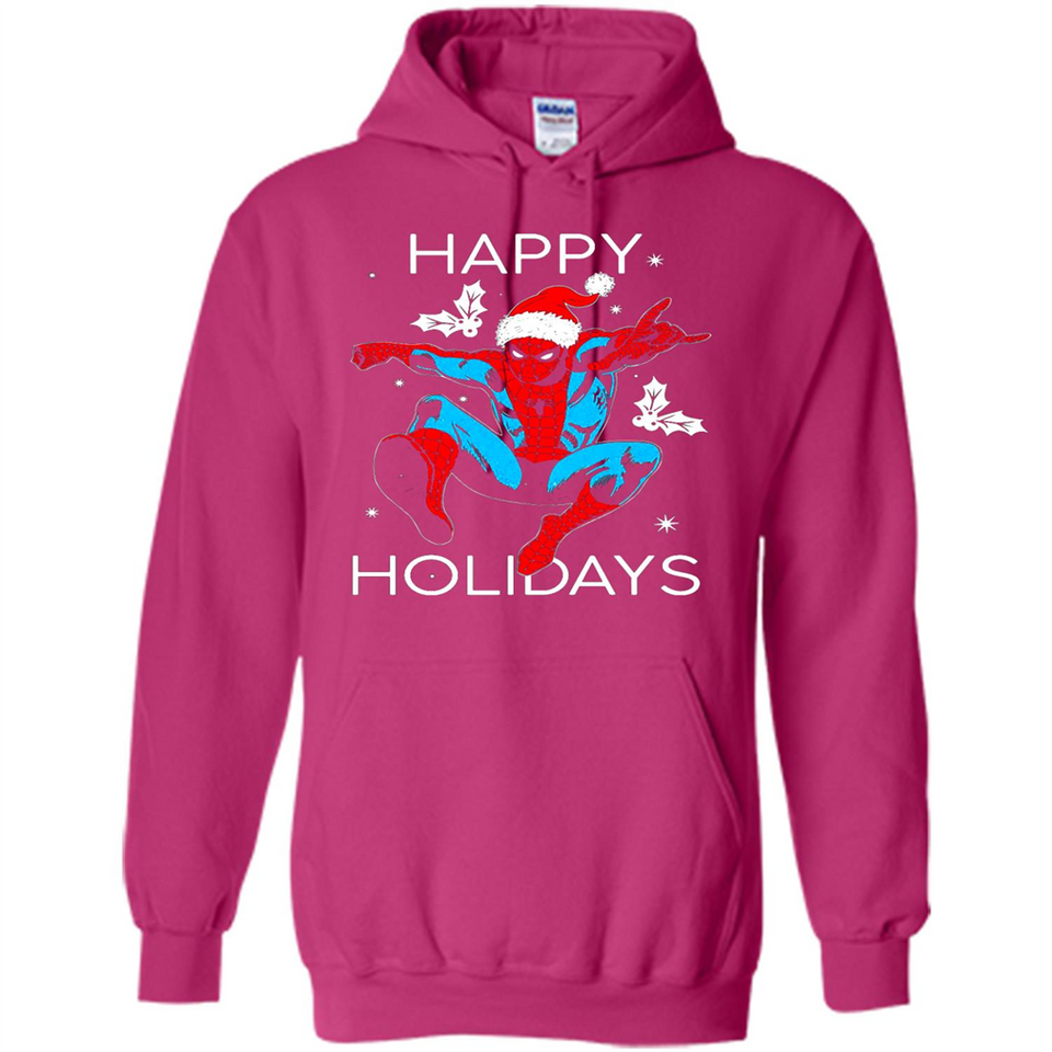 Marvel Spider Man Happy Holidays Santa Christmas Mug PINGPONG - Hoodie