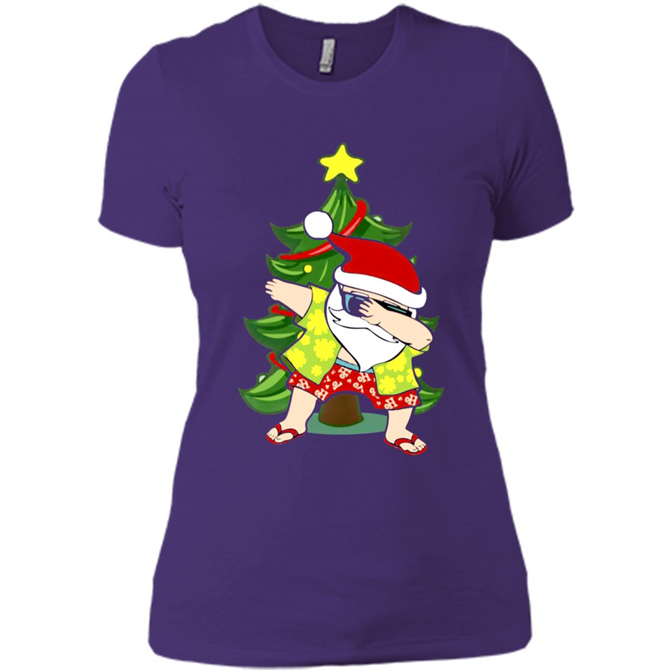 Dabbing Santa Christmas In July - Ladies' Boyfriend T-Shirt